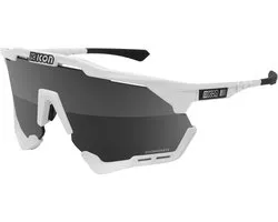 Lunettes de vélo Scicon Aeroshade White Gloss - Mirror Silver