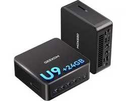 GEEKOM AI Mini PC IT13 Max Mini-pc met – Intel Core Ultra 9 185H– 24 GB LPDDR5-5600 MT/s & 500 GB SSD – Intel Arc Grafische kaart – KI-Workflows & Content Creation – Mini pc desktops - 8K Windows pc - Desktop -Game pc -Mini Computer,pc voor gam