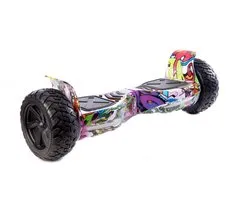 Altrado - Hoverboard – Purple Multi Colour – 8.5 inch Off-Road - 15 km/h - 10km bereik - Bluetooth speaker - Oxboard - Hoverboards
