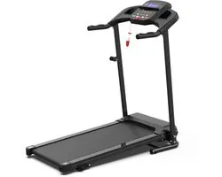 Tapis de course compact avec inclinaison et poignées – Tapis de course inclinable 2,5 ch pour la maison – Walking pad portable jusqu'à 120 kg
