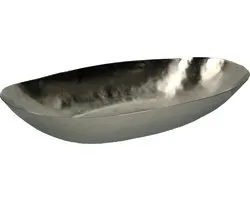 Fruitschaal Zilver antiek, Maat L -- B-Living Oslo