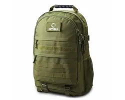 Expedition | Legergroene tactische rugzak van 35 liter met meerdere vakken en patchpaneel