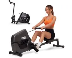 VirtuFit ROW100 Roeitrainer - Inklapbare roeimachine - 4 weerstandsniveaus - Met transportwielen - LCD display