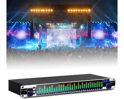 Grafische Equalizer - Audio Digitale EQ - Muziek Geluid Verbeteren - 31-Band Spectrum LED - 48 cm - Zwart