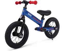 MINI Loopfiets voor Kinderen vanaf 3 jaar – Officieel Gelicentieerd met Verstelbaar Zitje – Luxe Loopfiets met 12 Inch Wielen & Rubberen Luchtbanden – Blauw