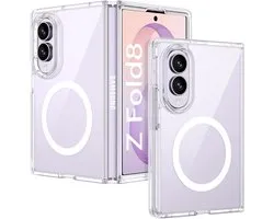 Étui Ntech MagSafe compatible avec Samsung Galaxy Z Fold 8 - Étui antichoc transparent Fold 8 - Étui en TPU résistant aux chocs Samsung Z Fold 8