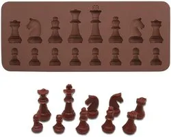 Moule en silicone pour pièces d'échecs - Chocolat, Fondant et décoration de gâteaux DIY avec un matériau sans PFOA et sûr