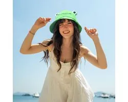Frog Bucket Hat - Cotton Foldable Beach Hat, Fisherman Hat Sun Hat for Men, Women, Teens Adults, Kids - ShopVlot
