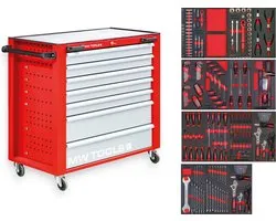 Gevulde gereedschapswagen PRACO STARTER 212-delig MW Tools MWE211G2P