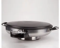 Pro Cheff - MZ2319 - Crêpe- en Pannenkoekenmaker – Elektrische Bakplaat Ø50cm - Sac Bakplaat voor brood, yufka, katmer en andere deegproducten