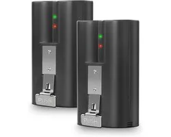 2 x 3,65 V 6040 mAh reservebatterij voor Ring Video Doorbell 2/3/3Plus/4