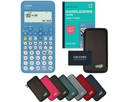 Casio fx-82NL+ incl. beschermhoes Zwart + Handleiding - Wetenschappelijke rekenmachine - Standaardset