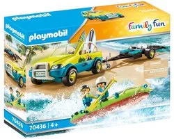 PLAYMOBIL Family Fun Strandwagen met kano's - 70436
