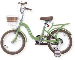 Buxibo - Kinderfiets voor Meisjes - Ibiza - 12 Inch - Groen