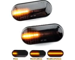 TLVX Dynamische Knipperlichten Autolampen Set Canbus / Richtingaanwijzers Stromend / LED Knipperlichten zijkant / Turn Signal Dynamic / Geschikt voor VW Lupo / Polo / Golf 4 / Bora / Passat / Volkswagen / Seat / Ford / Skoda /Waterdicht / Plug & Play