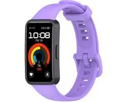Bracelet Classic en Siliconen Strap-it - compatible avec Huawei Band 8 / Huawei Band 9 / Huawei Band 10 (violet)