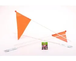 Bike Fun drapeau de vélo orange - 150 cm - Bicycle flags