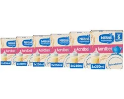 Nestlé PyjamaPapje Aardbei - Baby pap Gebruiksklaar 6m+ - 6 doosjes x 2x250ml