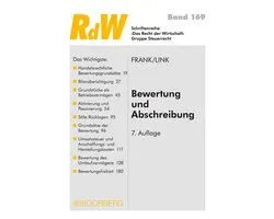 Das Recht der Wirtschaft 169 - Bewertung und Abschreibung