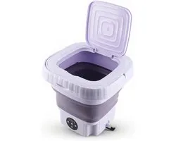 Draagbare Wasmachine - Mini Emmer - Kleding Reinigen - Opvouwbaar Ontwerp - 11 Liter Capaciteit - Wit
