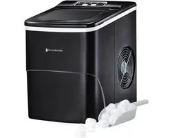 Machine à glaçons KitchenBrothers - 2 litres - 6-8 min. - 12kg/24h - Ice Block Maker avec Ice Scoop - Zwart