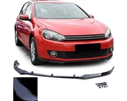 Volkswagen Golf 6 MK6 Spoiler Spoiler Avant Splitter Lip Maxton Look Zwart Brillant