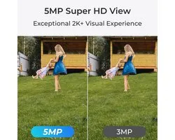 Reolink 5MP Buiten WiFi Camera - Pan & Tilt - 3x Optische Zoom - Detectie van personen/voertuigen/dieren - Tweerichtingsaudio - E Series E540