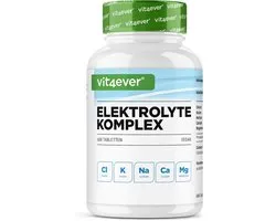 Elektrolyten - 600 tabletten met Magnesium, Calcium, Kalium, Natrium & Chloride - Elektrolytenbalans & Spierfunctie - Keto Dieet - Veganistisch