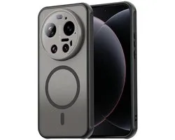 Housse Coverup - Convient pour Xiaomi 17 Ultra Housse - Coverup Mat Transparent Back Cover avec Camera Cover - MagSafe Compatible - Zwart