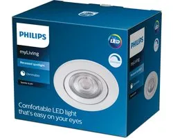 Philips Sparkle inbouwspot - 1-lichts - wit
