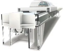 4M Kidzlabs GREEN SCIENCE/Eco-Engineering: MAGLEV TREINMODEL, de gemonteerde rail is ongeveer 43cm, gedetailleerde instructies inbegrepen, 8+