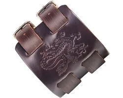 Lederen Armband Dragon Armband Punk Stijl Brede Bangle Manchet Armband Strap Polsband Voor Mannen Jongens, Eén maat, Kunstleer, Zonder steen