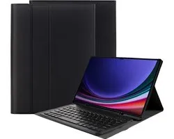 Just in Case Housse tablette avec clavier compatible avec Samsung Galaxy Tab S10 Ultra / Tab S9 Ultra 14.6 pouces - AZERTY Bluetooth Keyboard Case - Noir
