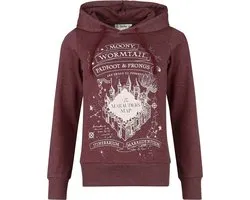 Harry Potter Marauder's Map Dames Trui met capuchon - bordeaux - S