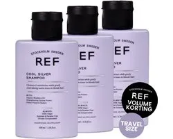 Ref Cool Silver Shampoo 3X 100ML Travelsize Voordeel