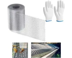 15cmx6m Aluminum Gutter Protector of Heavy Duty Gutter Guards Mesh Sheet Protectors for Gutters Blade for DIY Cutting - ShopVlot