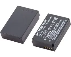 2 stuks 1200 mAh LP-E12 accu voor Canon EOS M50 Mark II, M50, EOS M, M2, M10, M100, M200, Rebel SL1, 100D, Kiss X7, PowerShot SX70 HS