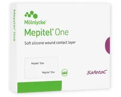Mepitel One siliconen wondverband 6 x 7 cm 5 stuks