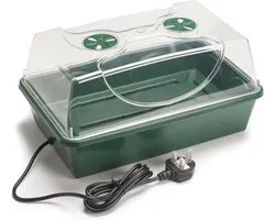 Verwarmde Elektrische Propagator voor Zaadkieming - Middelgroot - 38 x 24 x 20 cm - Groene Kweekbak
