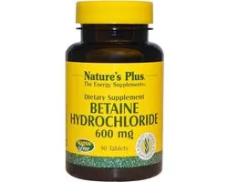 Betaine Hydrochloride - 600 mg (90 Tablets) - Nature's Plus