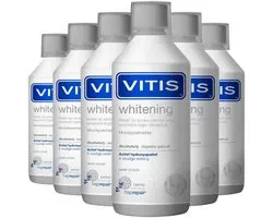 Vitis - Mondwater Whitening - 6 x 500 ml - Voordeelverpakking