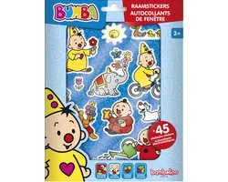 Bumba raamstickers, niet permanente verplaatsbare stickers met speelachtergrond - junior educatief speelgoed vanaf 3 jaar - Bambolino Toys