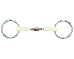 2 ring bit voor dubbelgebroken paarden Soyo Happy Mouth
