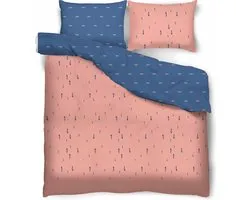 Sweet Dream Collection Drops dekbedovertrek double en coton satiné 200 x 220 cm comprenant 2 taies d'oreiller 70 x 80 cm