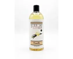 Sther Premium Massageolie - Vanille - 250ml - Natuurlijk Glijmiddel op Oliebasis - Met Avocado-olie - Langdurig Glijvermogen