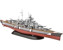Revell Modelbouwpakket Schepen - 05098 Battleship Bismarck - Bismarck-klasse - Schip Plastic - 1:700 - Modelbouw