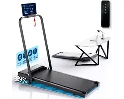 Tapis de course Organess 1-12 km/h – Tapis de marche – Tapis de course pliable – Ceinture de marche – Avec fonction d'inclinaison – Incl. Support de tablette et télécommande