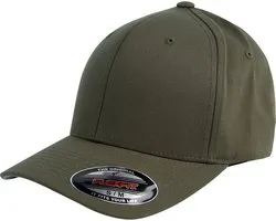 Casquette Flexfit en laine peignée olive L-XL Polyester -