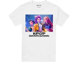 Kpop Demon Hunters Heroic Huntrix Huntrx Heren T-Shirt - Wit - XL