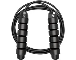 Nuvance Professioneel Sport Springtouw - Verstelbaar - Speedrope - Jump Rope - voor Volwassenen en Kinderen - Zwart